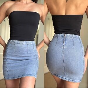 Brandy Melville Light Blue Mini Skirt